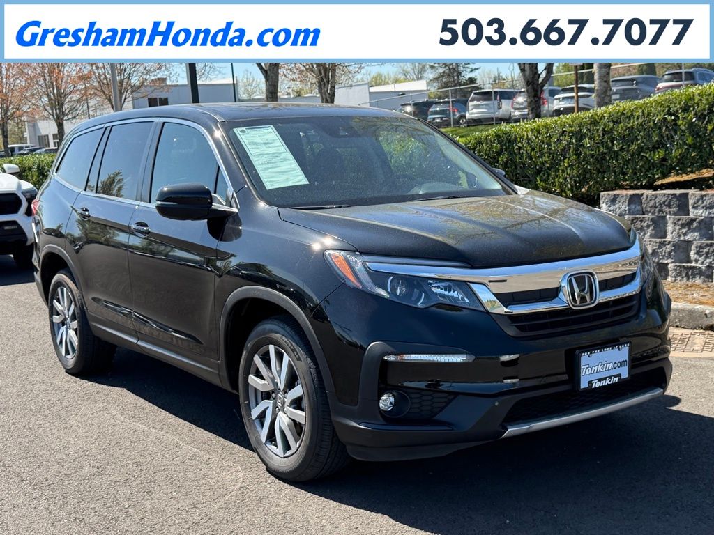 Gray (Modern Steel Metallic) 2022 Honda Pilot EX-L AWD SUV / Crossover All-Wheel Drive 9-Speed Automatic