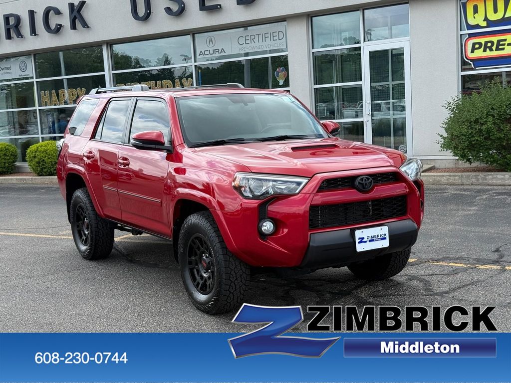 Barcelona Red Metallic 2019 Toyota 4Runner TRD Off-Road Premium 4WD SUV / Crossover Four-Wheel Drive 5-Speed Automatic Overdrive