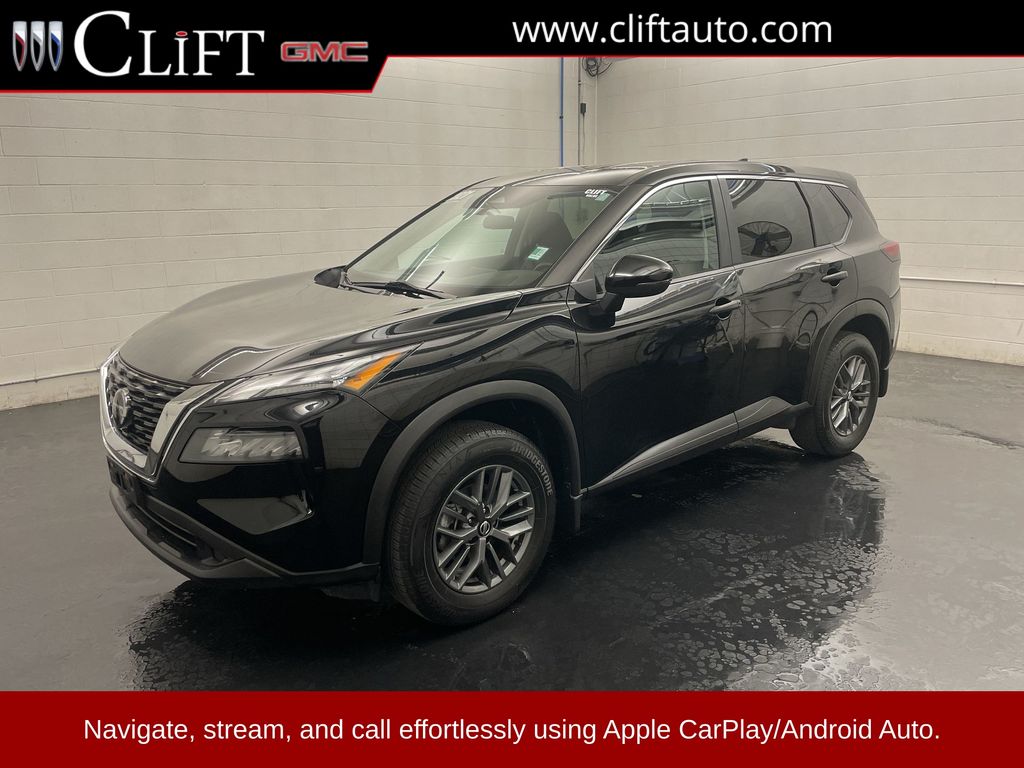 Black 2021 Nissan Rogue SUV / Crossover Front-Wheel Drive Continuously Variable Transmission