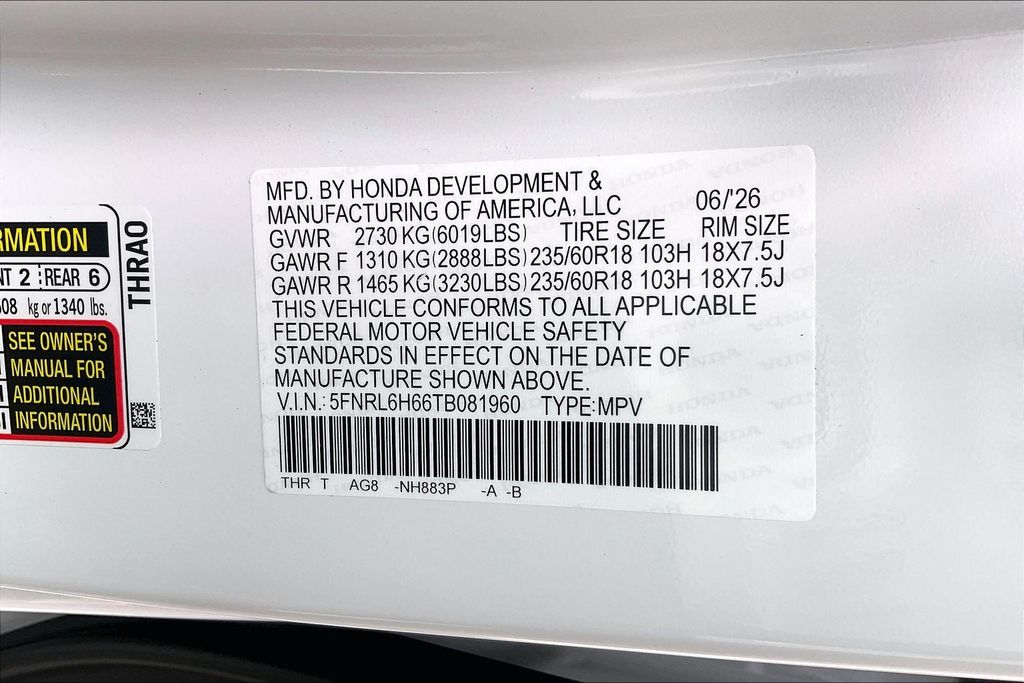 New 2026 Honda Odyssey Van