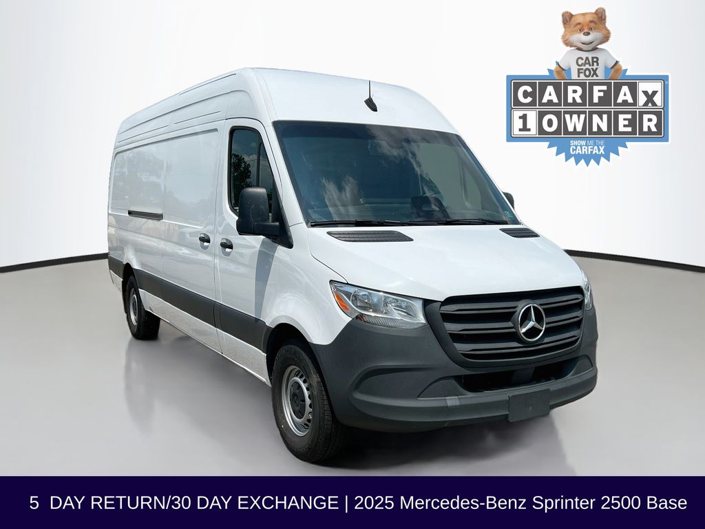 White 2025 Mercedes-Benz Sprinter Cargo Van Rear-Wheel Drive 9-Speed Automatic