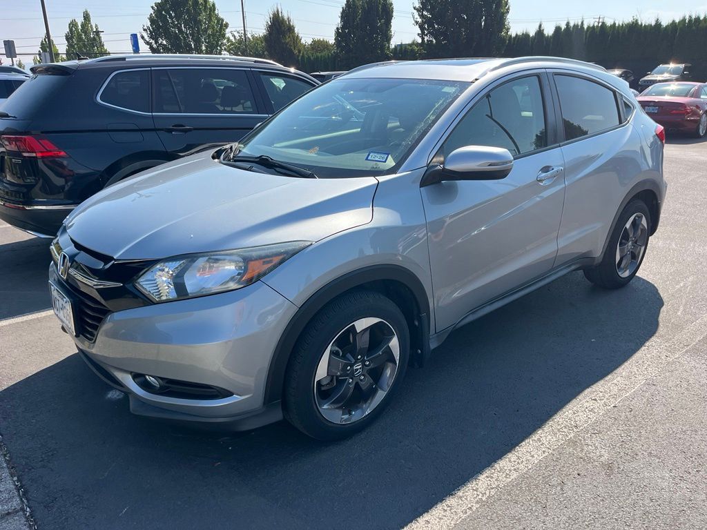 Silver 2018 Honda HR-V SUV / Crossover Front-Wheel Drive Continuously Variable Transmission