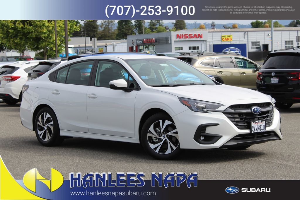 Crystal White Pearl 2025 Subaru Legacy Premium AWD Sedan All-Wheel Drive Continuously Variable Transmission