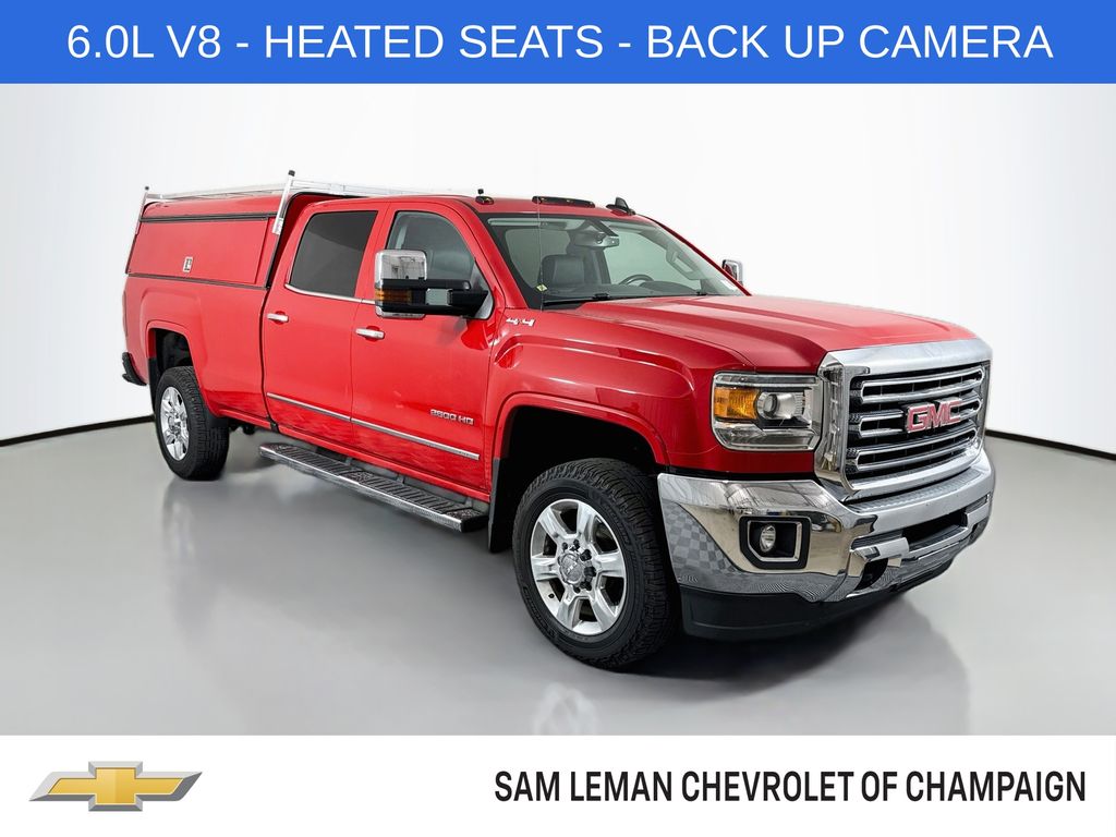 Cardinal Red 2019 GMC Sierra 2500HD SLT Crew Cab 4WD Pickup Truck Four-Wheel Drive 6-Speed Automatic Overdrive