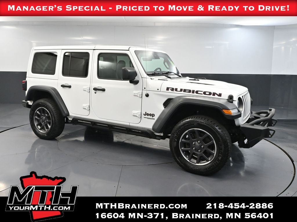 Bright White Clearcoat 2019 Jeep Wrangler Unlimited Rubicon 4WD SUV / Crossover Four-Wheel Drive 8-Speed Automatic