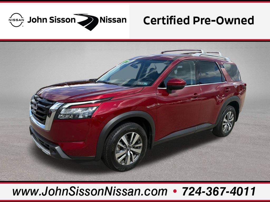 Red (Scarlet Ember Tintcoat) 2025 Nissan Pathfinder SUV / Crossover All-Wheel Drive 9-Speed Automatic