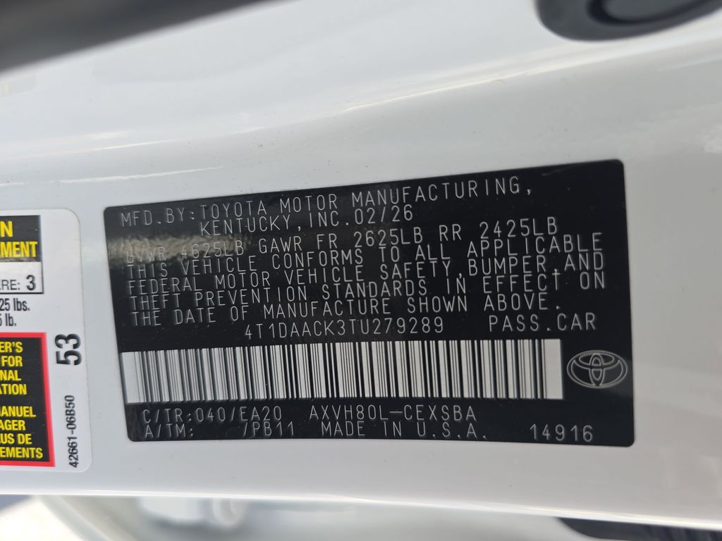 Used 2026 Toyota Camry Sedan