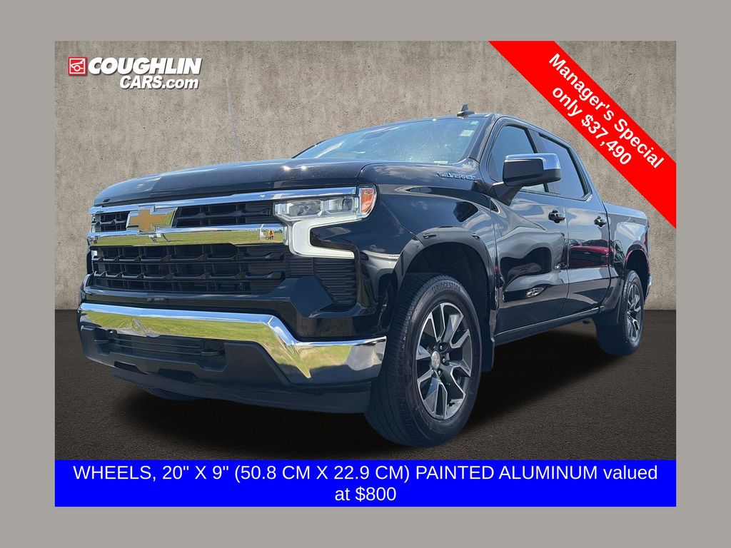 Black 2024 Chevrolet Silverado 1500 Pickup Truck Four-Wheel Drive 8-Speed Automatic