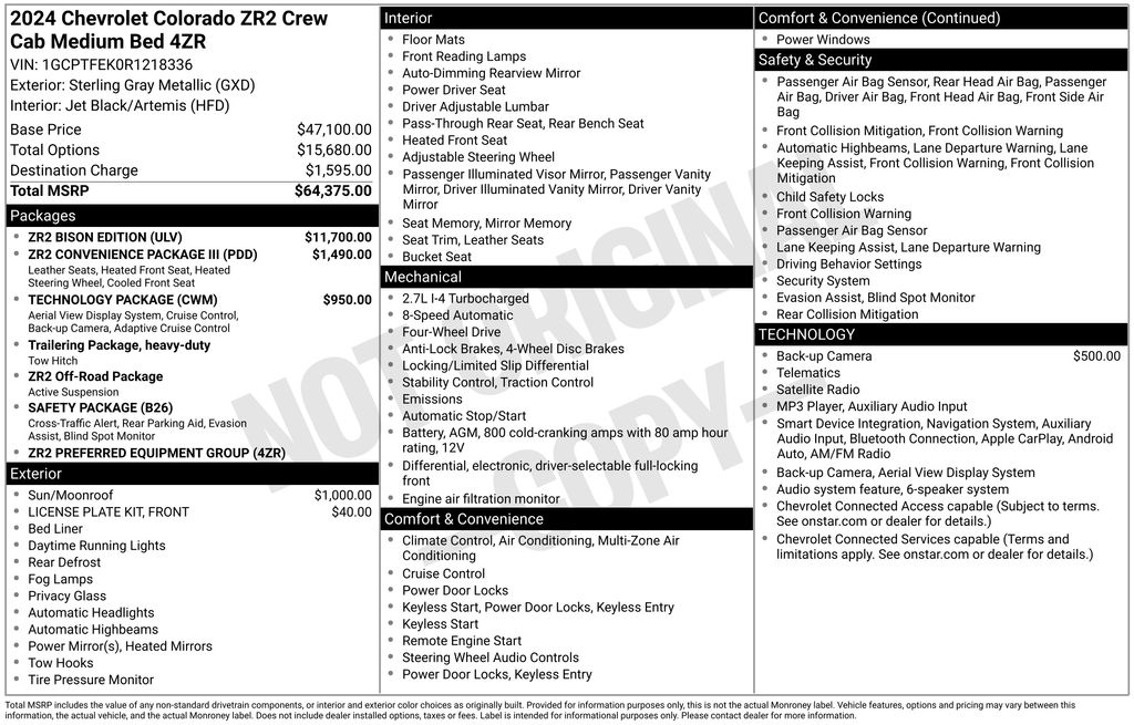 2024 Chevrolet Colorado ZR2