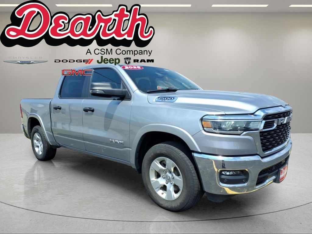 Billet Silver Metallic Clearcoat 2025 RAM 1500 Pickup Truck Four-Wheel Drive 8-Speed Automatic
