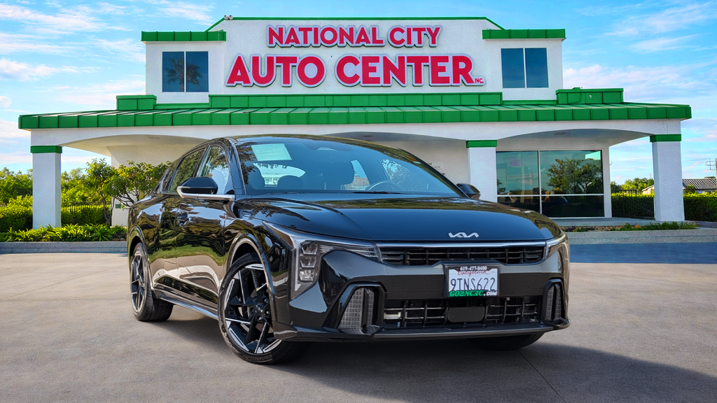 Aurora Black Pearl 2025 Kia K4 GT-Line FWD Sedan Front-Wheel Drive Continuously Variable Transmission