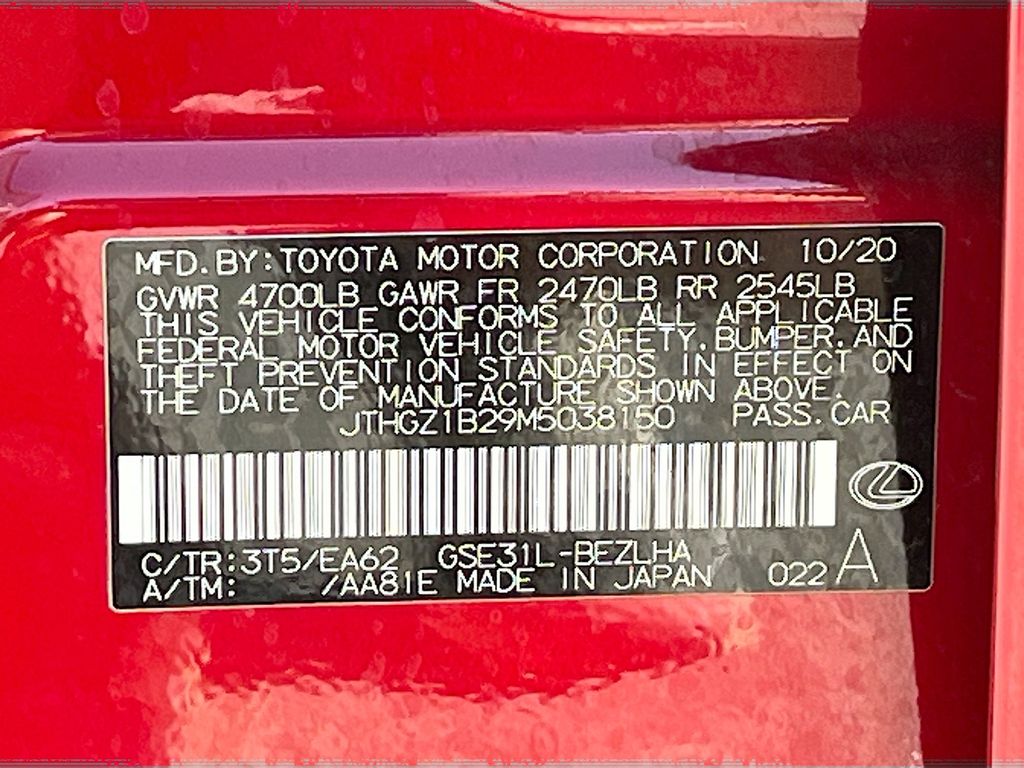 2021 Lexus IS 350 F SPORT Red at Emmons Autoplex