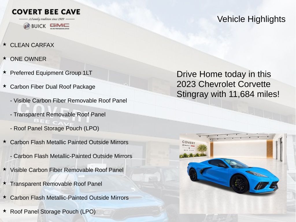 Used 2023 Blue Chevrolet Stingray image 8