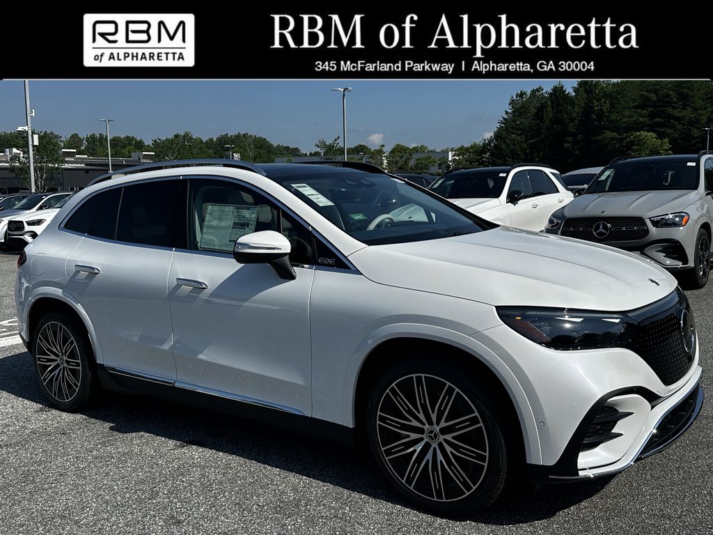 MANUFAKTUR Moonlight White Metallic 2026 Mercedes-Benz EQE SUV 320 4MATIC SUV / Crossover All-Wheel Drive 1-Speed Automatic