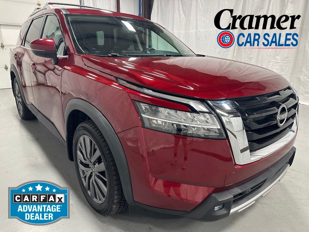 Red (Scarlet Ember Tintcoat) 2022 Nissan Pathfinder SUV / Crossover All-Wheel Drive 9-Speed Automatic