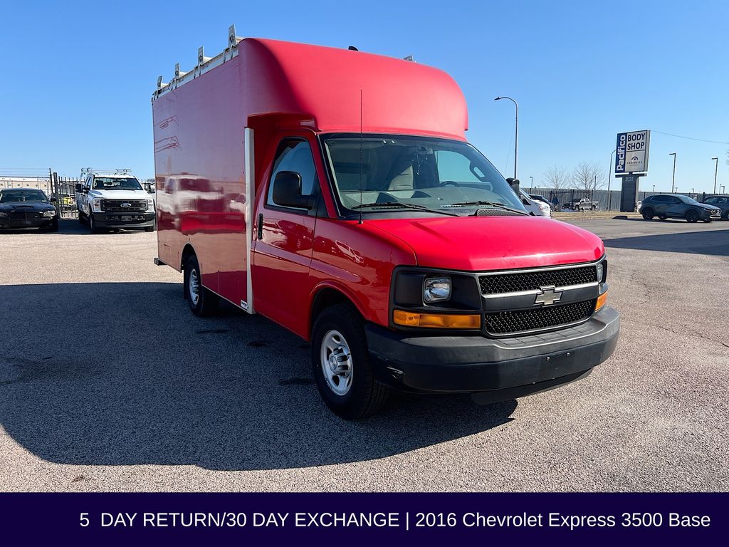 Red Hot 2016 Chevrolet Express Chassis 3500 139 Cutaway with 1WT RWD Van Rear-Wheel Drive 6-Speed Automatic Overdrive