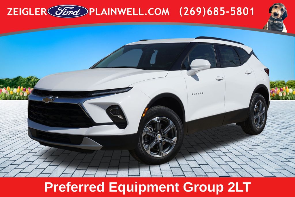 Summit White 2024 Chevrolet Blazer SUV / Crossover Front-Wheel Drive 9-Speed Automatic Overdrive