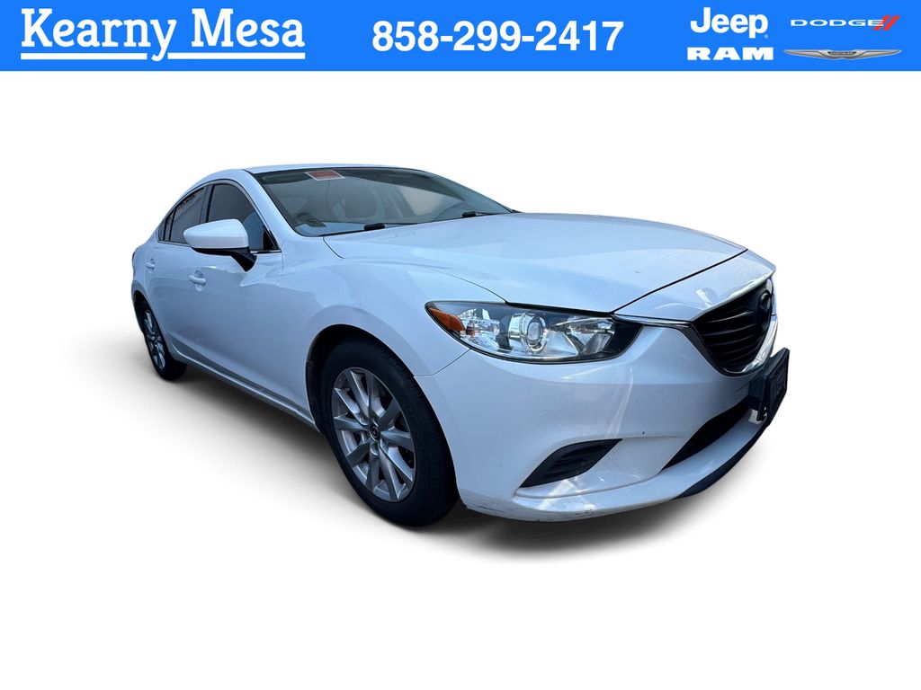 Snowflake White Pearl Mica 2015 Mazda MAZDA6 Sedan Front-Wheel Drive 6-Speed Automatic
