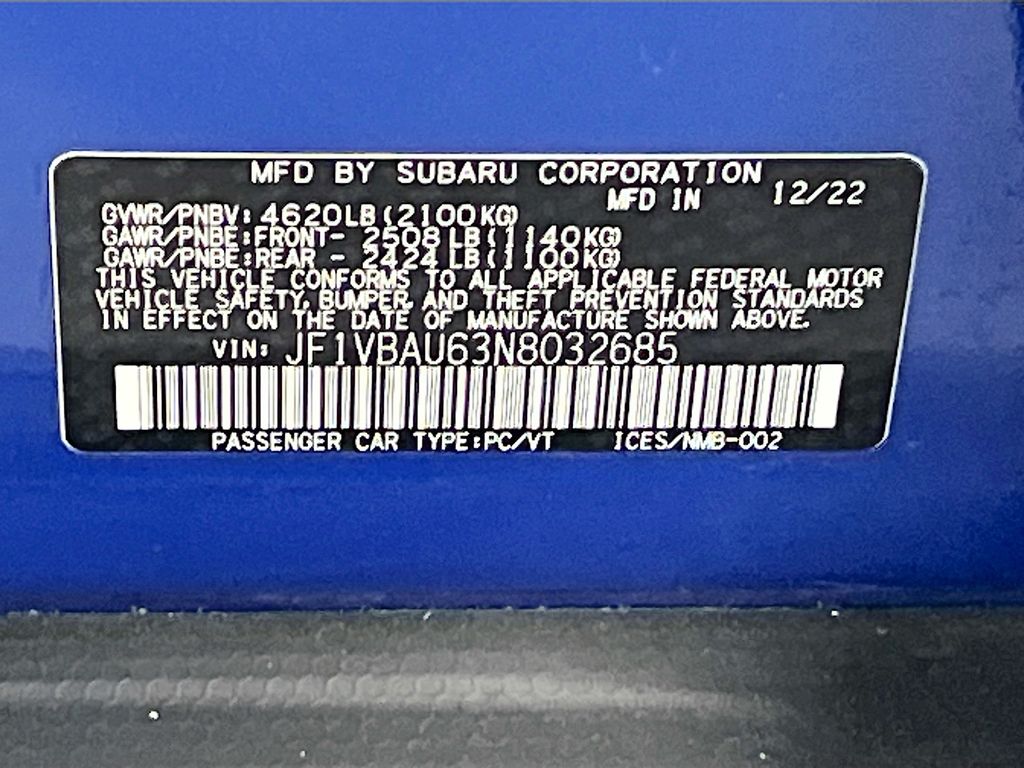 Used 2022 WR Blue Pearl Subaru GT image 33