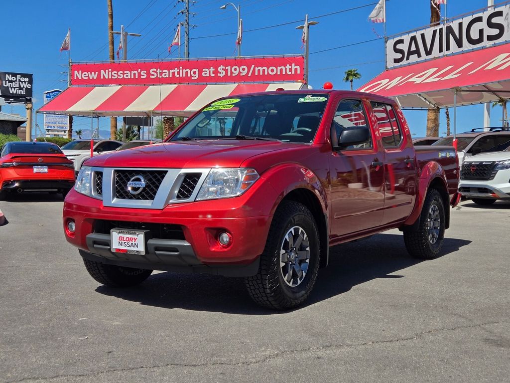 Lava Red 2016 Nissan Frontier Pickup Truck 4X2 5-Speed Automatic Overdrive