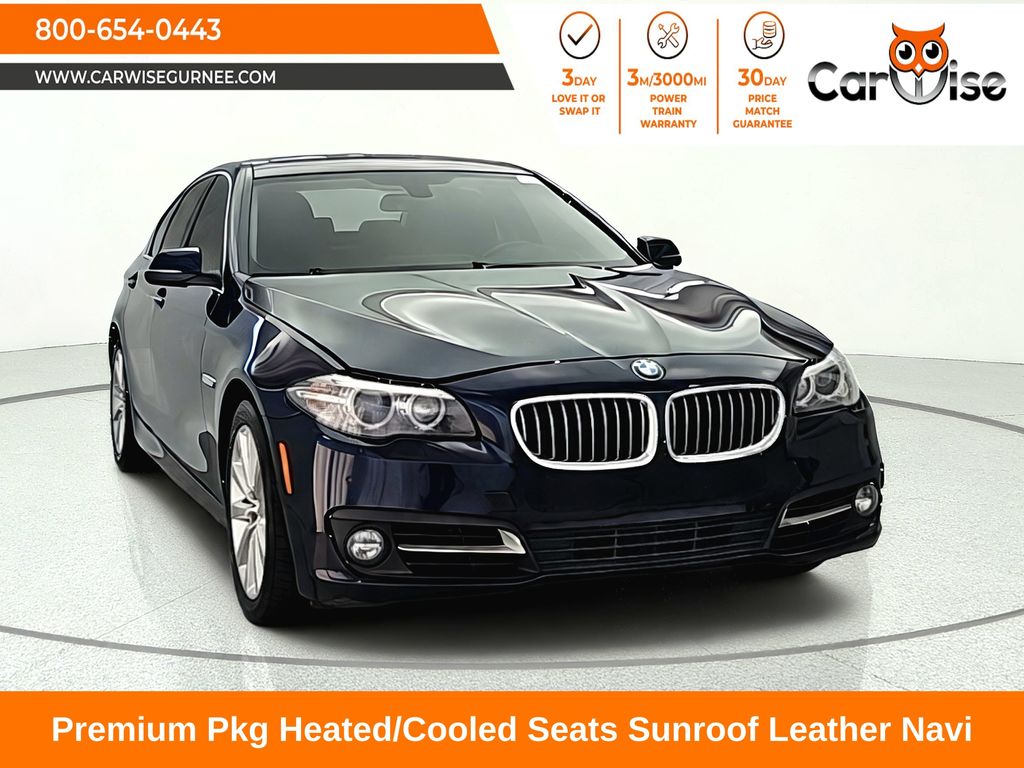 Imperial Blue Metallic 2016 BMW 5 Series Sedan All-Wheel Drive 8-Speed Automatic