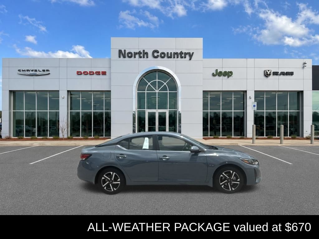 Atlantic Gray Metallic 2025 Nissan Sentra Sedan Front-Wheel Drive Continuously Variable Transmission