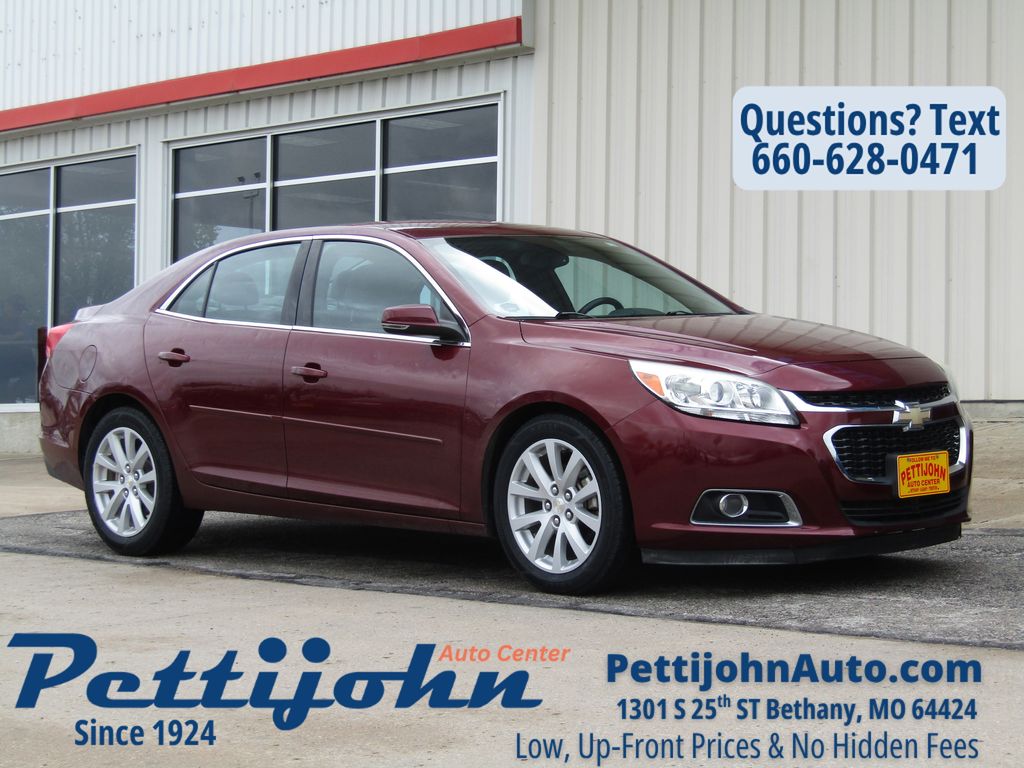 Butte Red Metallic 2015 Chevrolet Malibu 2LT FWD Sedan Front-Wheel Drive 6-Speed Automatic Overdrive