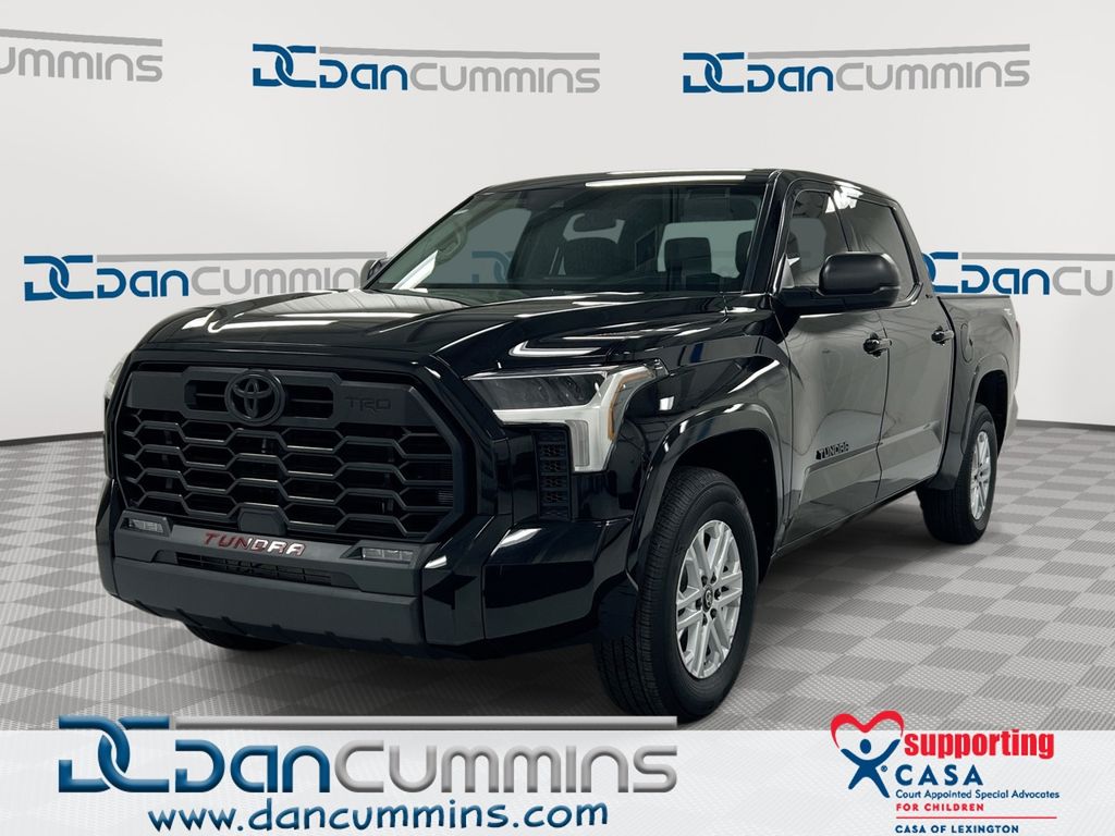 Midnight Black Metallic 2023 Toyota Tundra Pickup Truck Four-Wheel Drive Automatic