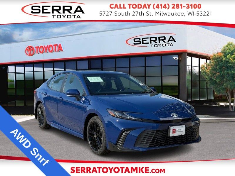 Reservoir Blue 2025 Toyota Camry Sedan All-Wheel Drive Continuously Variable Transmission