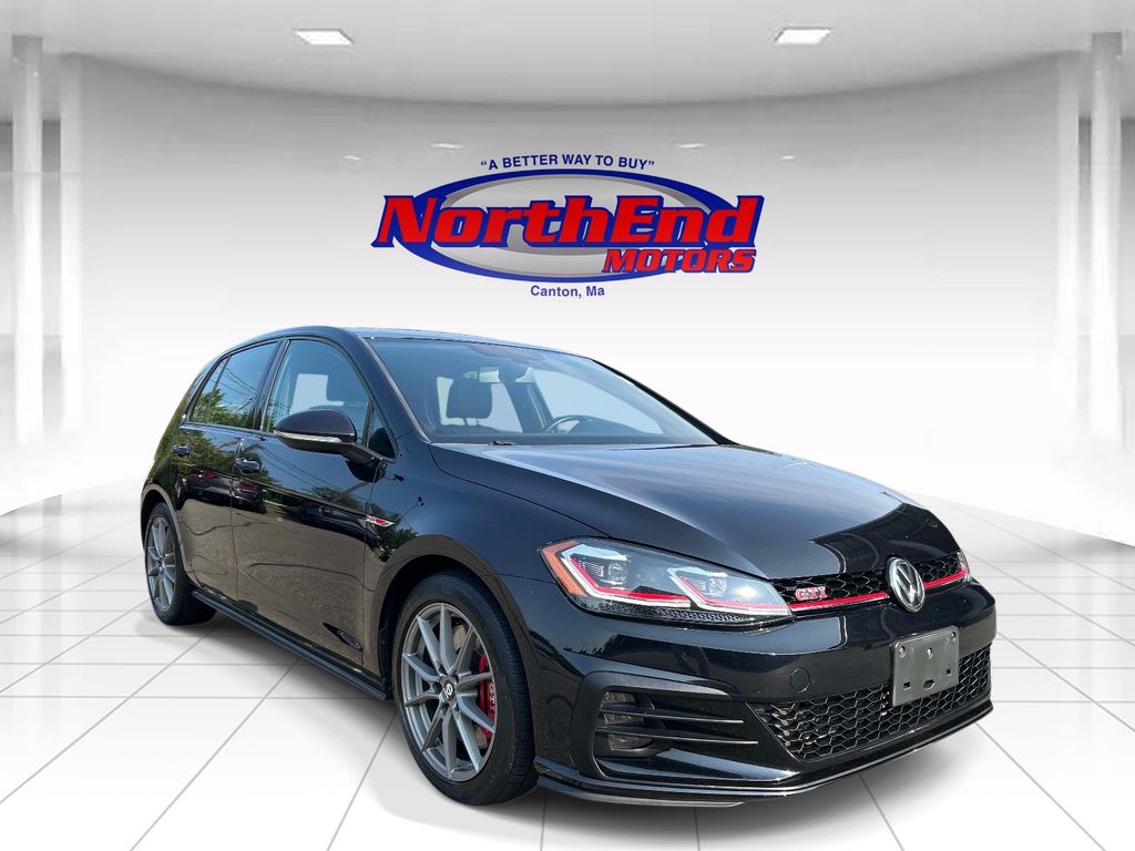 Black 2019 Volkswagen Golf GTI Hatchback Front-Wheel Drive 7-Speed Dual Clutch