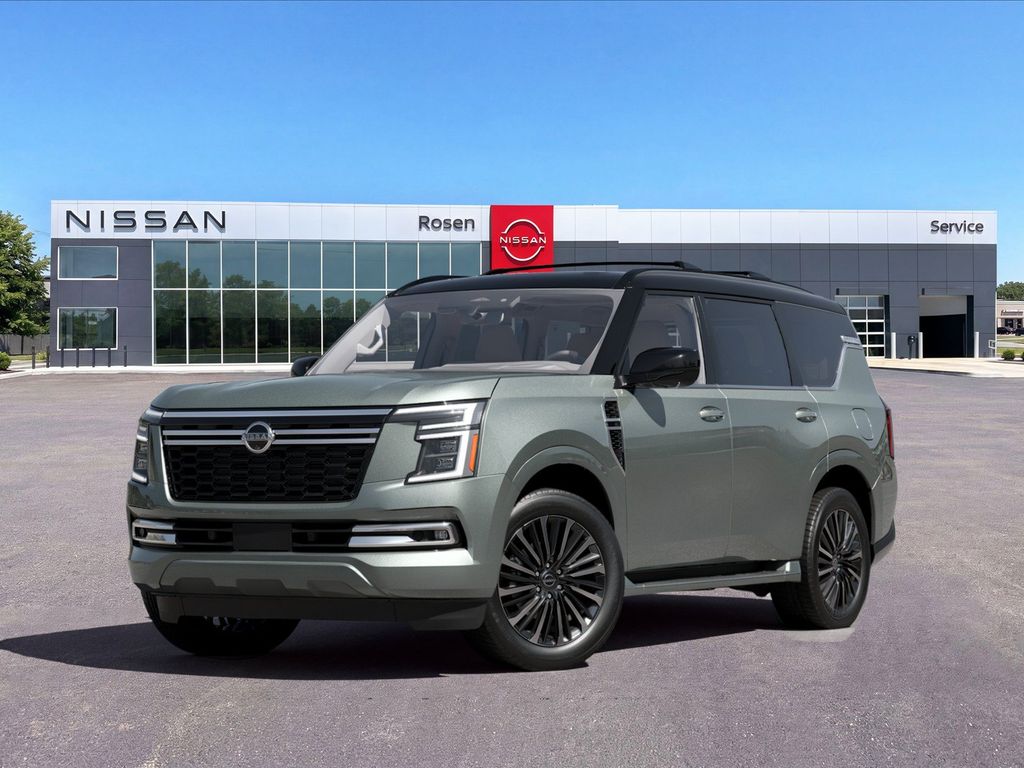 Alpine Metallic/Super Black 2026 Nissan Armada SUV / Crossover Four-Wheel Drive 9-Speed Automatic