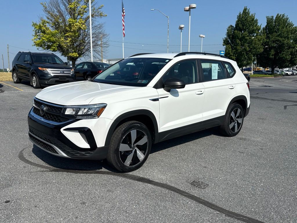 2023 Volkswagen Taos 1.5T S White at Auto Express Mitsubishi