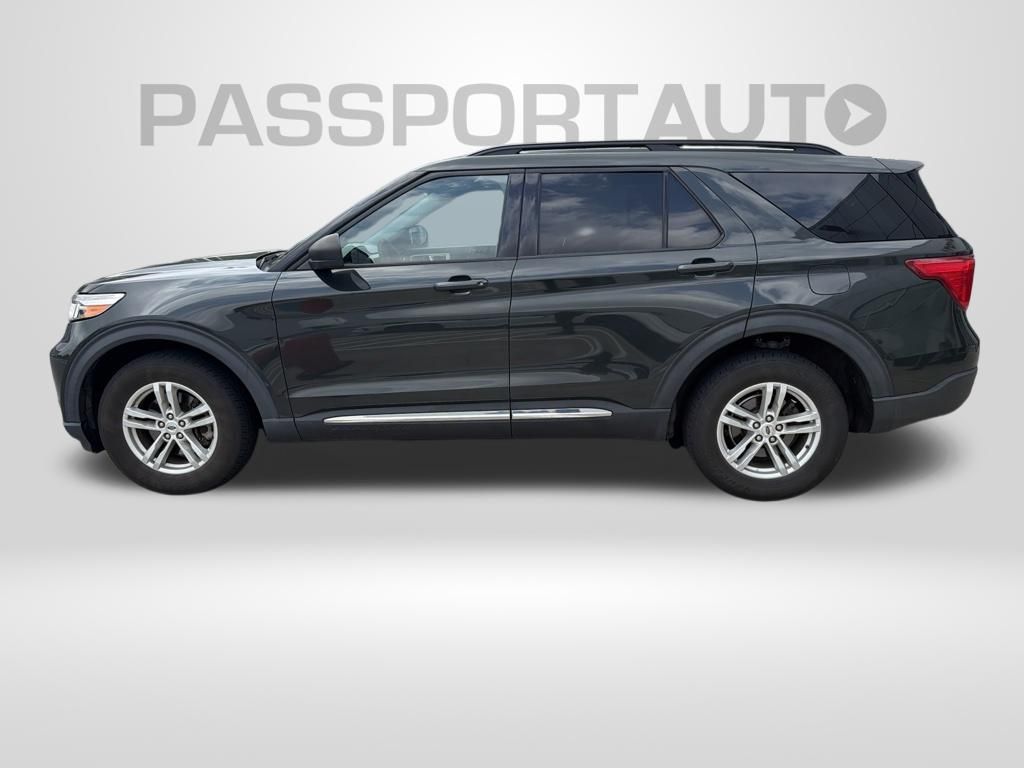 Green Metallic 2021 Ford Explorer SUV / Crossover All-Wheel Drive Automatic