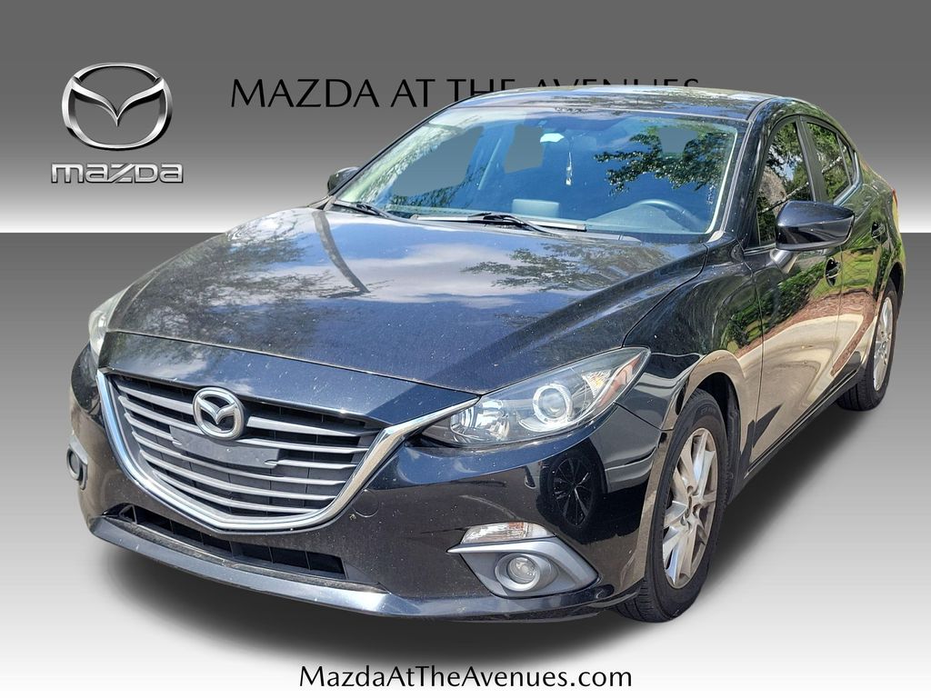 Jet Black 2016 Mazda MAZDA3 i Touring Sedan Front-Wheel Drive 6-Speed Automatic