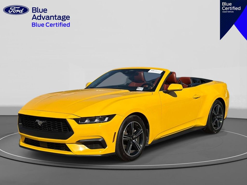 Yellow Splash Metallic Tri-coat 2024 Ford Mustang Convertible Rear-Wheel Drive Automatic