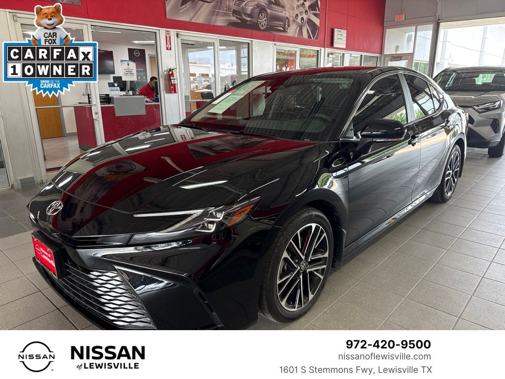 Midnight Black Metallic 2026 Toyota Camry Sedan Front-Wheel Drive Continuously Variable Transmission