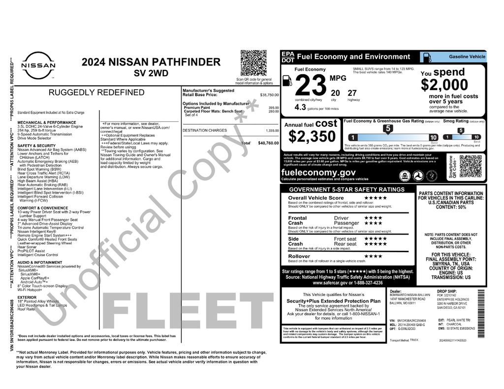 Used Car 2024 Nissan Pathfinder  Sv For Sale Under $30,000 In Austin, Texas