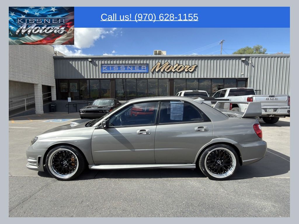 Steel Gray Metallic 2006 Subaru Impreza WRX STI Sedan All-Wheel Drive 6-Speed Manual