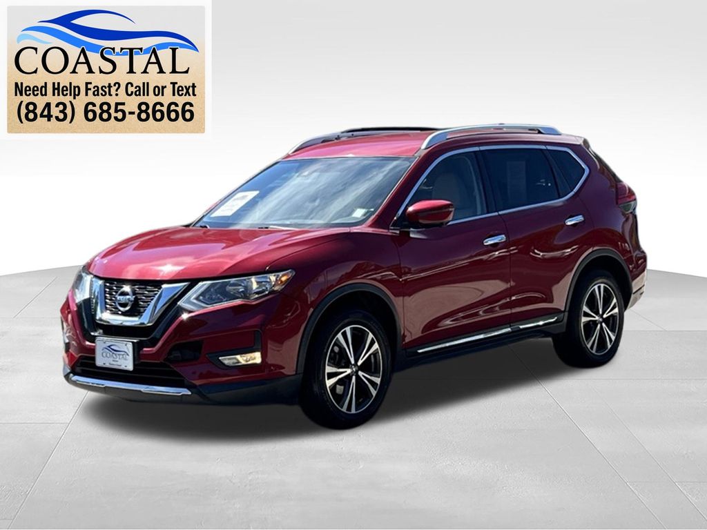 2017 Nissan Rogue SL Red at Coastal Chevrolet Cadillac