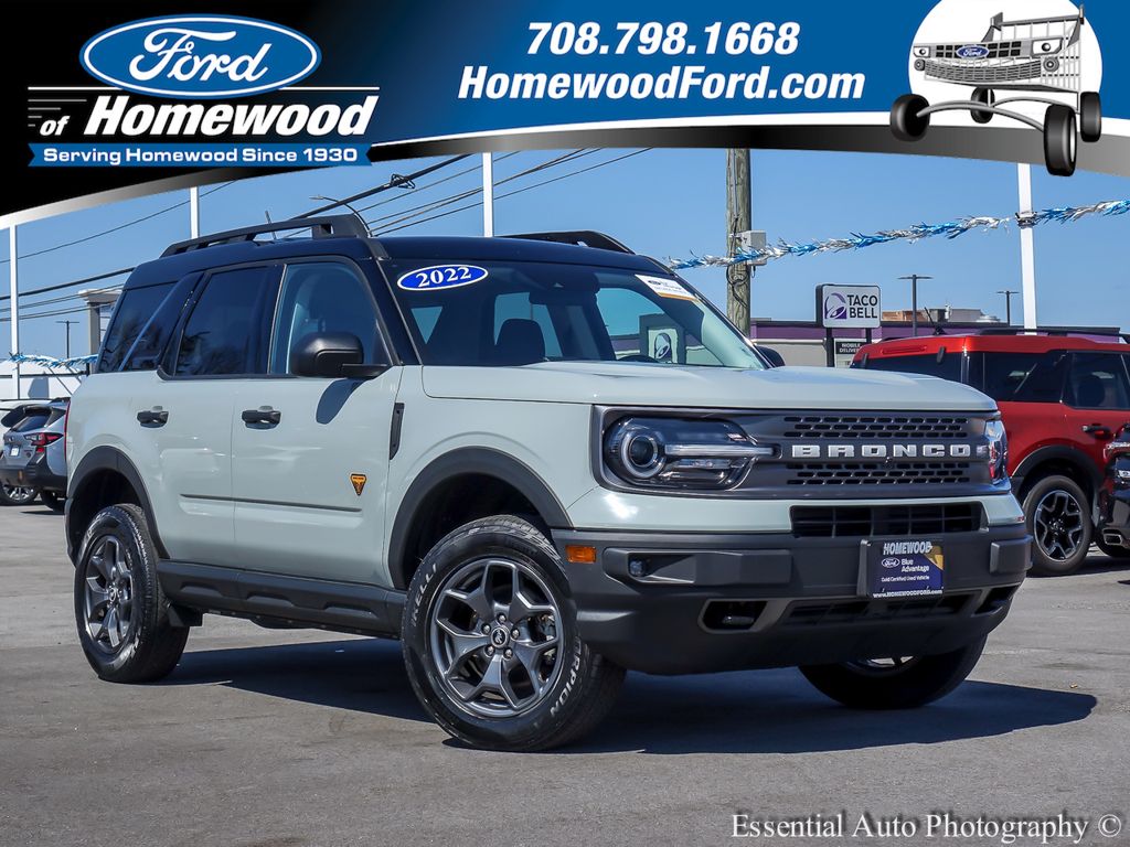 Cactus Gray 2022 Ford Bronco Sport Badlands 4WD SUV / Crossover All-Wheel Drive 8-Speed Automatic