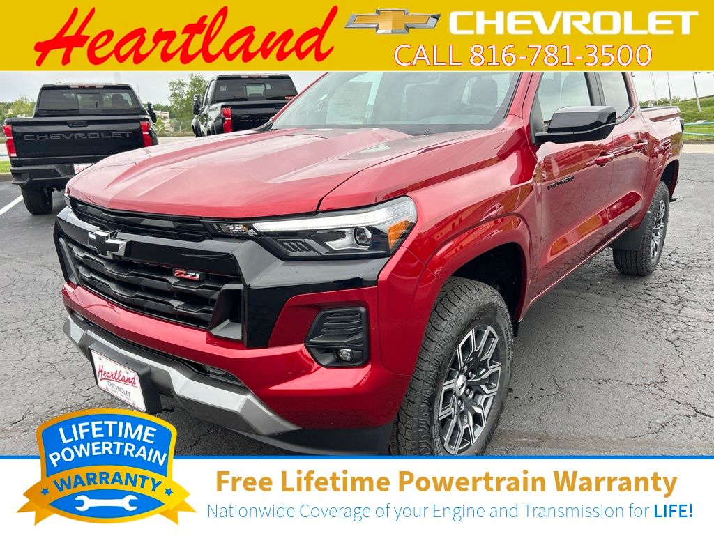 Radiant Red Tintcoat 2026 Chevrolet Colorado Z71 Crew Cab 4WD Pickup Truck Four-Wheel Drive 8-Speed Automatic
