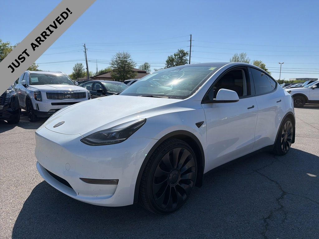 Pearl White Multi-Coat 2023 Tesla Model Y Performance AWD SUV / Crossover All-Wheel Drive 1-Speed Automatic