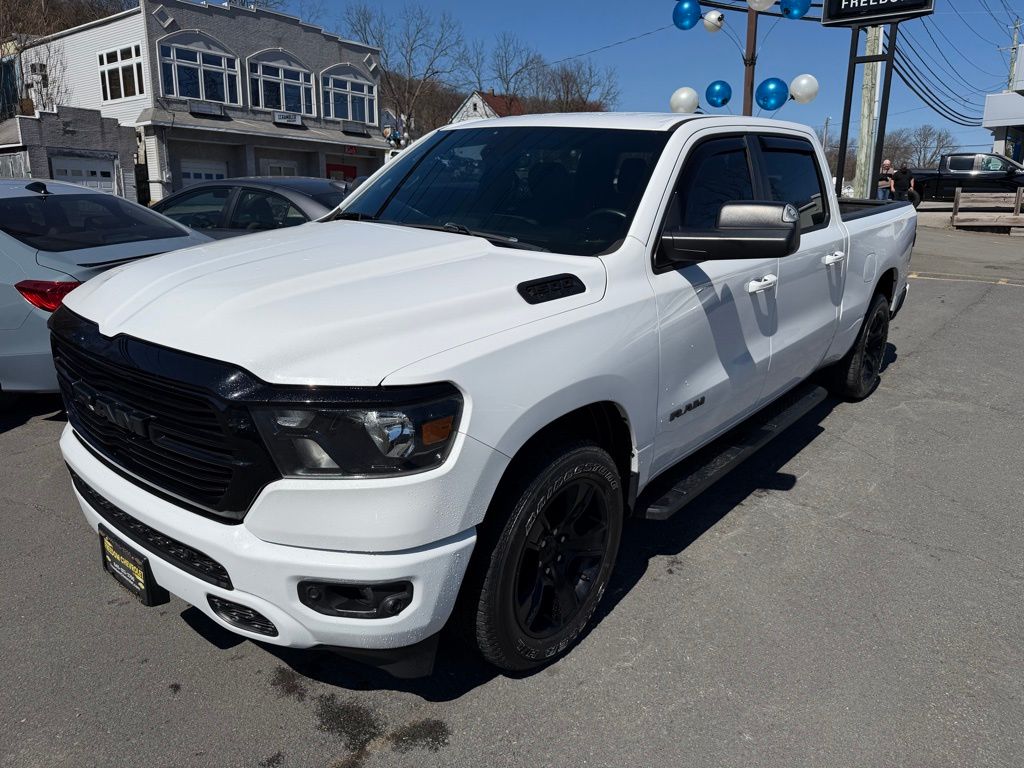 Bright White Clearcoat 2020 RAM 1500 Big Horn Crew Cab 4WD Pickup Truck Four-Wheel Drive 8-Speed Automatic