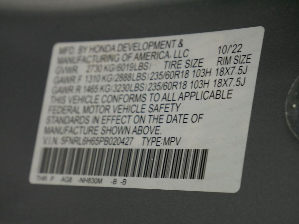 Thumbnail: 2023 Honda Odyssey - 15