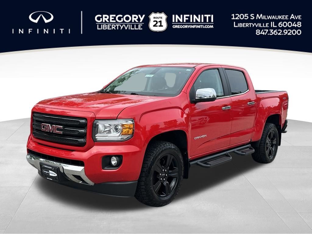 Cardinal Red 2019 GMC Canyon Pickup Truck Four-Wheel Drive 8-Speed Automatic