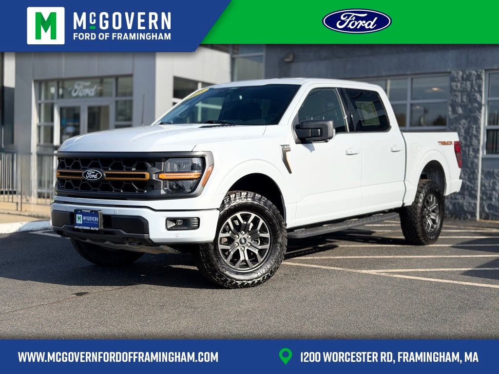 White 2025 Ford F-150 Tremor SuperCrew 4WD Pickup Truck Four-Wheel Drive Automatic