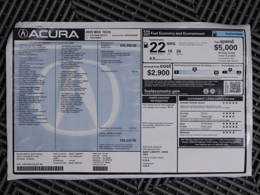 2025 Acura MDX Technology 9