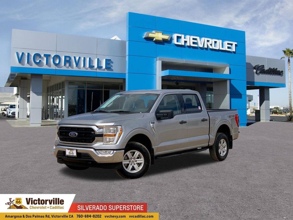 Iconic Silver Metallic 2022 Ford F-150 Pickup Truck Four-Wheel Drive Automatic