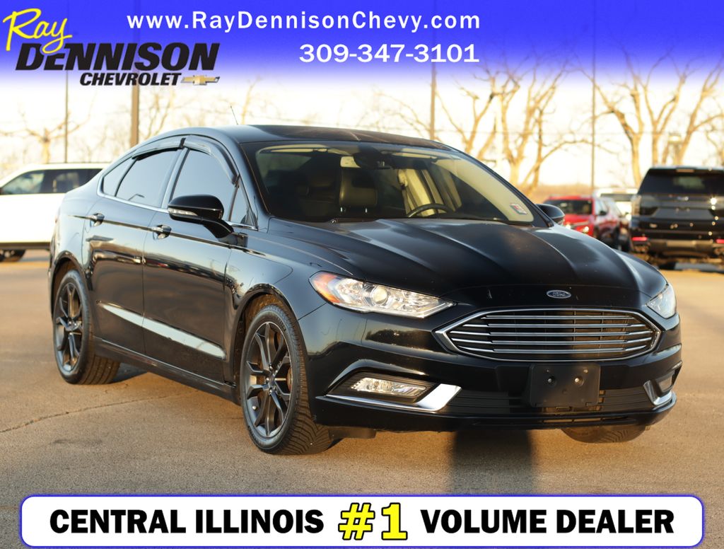 Shadow Black 2018 Ford Fusion SE AWD Sedan All-Wheel Drive 6-Speed Automatic