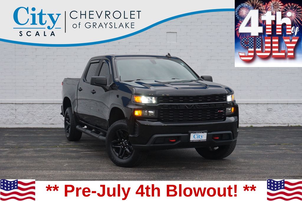 Black 2020 Chevrolet Silverado 1500 Pickup Truck Four-Wheel Drive 6-Speed Automatic Overdrive